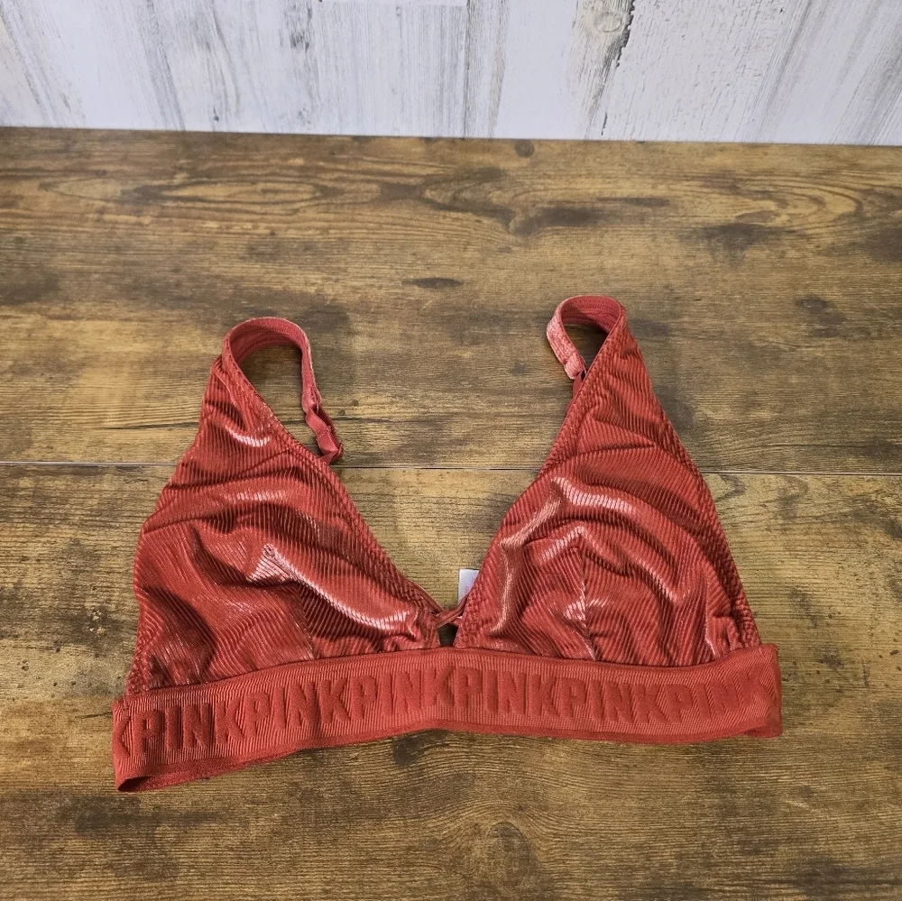 Pink VS orange unlined bralette women's size medium
